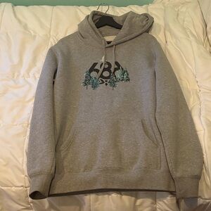 Anti Social Social Club Gray Hoodie with Tree Design